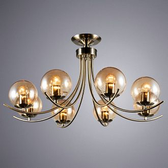 Потолочная люстра Arte Lamp Scarlett A2715PL-8AB, диаметр 80 см, бронза