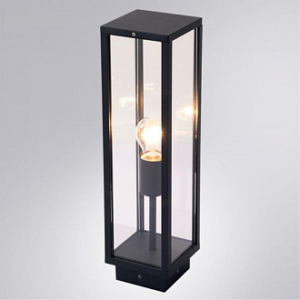 Уличный светильник 12*12*45 см, 1*E27 черный Arte Lamp Pot A1631PA-1BK