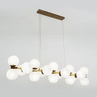 Подвесной светильник 28*125*80/120 см, 18*Е14 MODESTYLE MS.6117.18 BS латунь