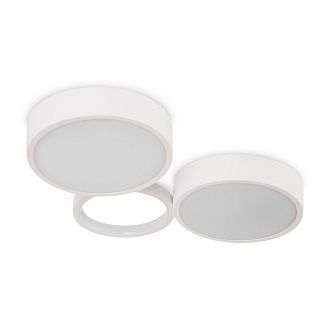 Светильник 50*34*-5 см, *LED*56W, 3000-7000K, Freya Молекула/Molecule FR6080CL-L76W, Белый