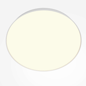 Накладной светильник 60*60*6 см, LED, 90W, 3000К, Maytoni Technical Zon C032CL-90W3K-RD-W белый