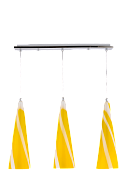 Люстра L660 x W130 x H400(1000), мм, 3*40W (120W), YELLOW(ЖЁЛТЫЙ) Sfera Sveta 5067/3 YELLOW