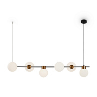 Светильник 118 см, Freya FR5232PL-06B, черный-латунь