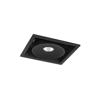 Встраиваемый светильник 10*8*8 см, 1*LED*12W 4000K LOFT IT Lucky 10321 Black черный, вр 7,5 см