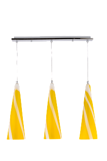 Люстра L660 x W130 x H400(1000), мм, 3*40W (120W), YELLOW(ЖЁЛТЫЙ) Sfera Sveta 5067/3 YELLOW