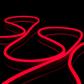 Светодиодный гибкий неон Гибкий неон 220V 9,6W 120Led 2835 IP67 односторонний красный, 50м Elektrostandard