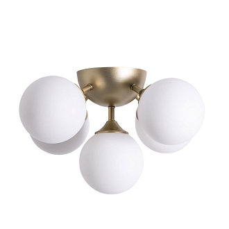 Потолочная люстра Arte Lamp Fobos A2704PL-5SG, диаметр 46 см, золото