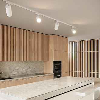 Светильник трековый однофазный двухжильный светодиодный 12,5*8,1*6 см, LED 24W*4000 К, Novotech Port Selene, белый, 359156