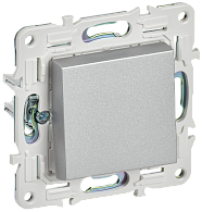 SKANDY Выключ. 1-кл. кнопоч. 10А SK-V14S сереб. IEK, SK-V17-0-10-K23