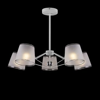 Потолочная люстра Freya Gino FR5108PL-05CH, диаметр 69 см, белый-хром