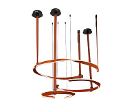 Светильник 89 см, 115W, 4000K, Kink Light 07656-3A,04, коричневый