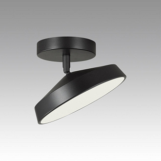 Потолочный светильник *20*12 см, LED 1*12W, 4000 К, Sonex Mira Black 7656/12L, белый/черный