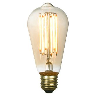 Лампа светодиодная 6,4*14 см, 1*E27*6W 2700K Lussole Edisson GF-L-764 бронзовый