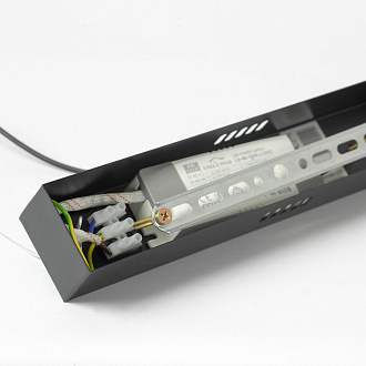 Люстра подвесная 50*155 см, 1*LED*40W 4000K серый Lussole Bradford LSP-7164