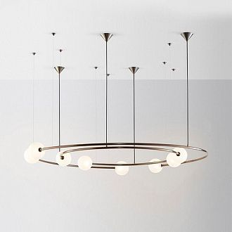 Подвесная люстра CONCENT 130*130*150 см, 8*G9*40W, ImperiumLoft CONCENT01, Золотистый