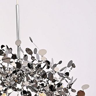 Подвесной светильник Tezani Argent Suspension Linear 80*40*40 см, 6*G9*40W, ImperiumLoft 40.1444, Хром