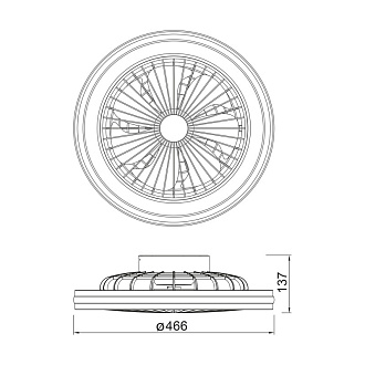 Светильник *46,6*13,7 см, LED *  40W, 3000К-6000К Mantra Gamer 8292, черный