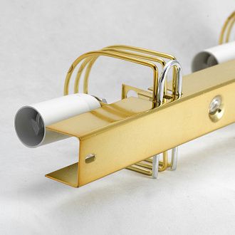 Бра настенное 6*53-53 см, 3*E14, 40W, K, Lussole Selvino LSA-7701-03, блестящее золото