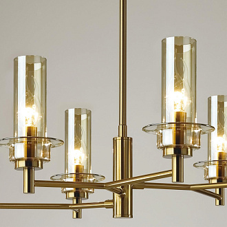 Люстра потолочная 31*32*20 см, 6*E14 Lumion Madonna 6554/6C бронзовый