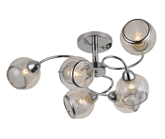 Люстра Ø730 x 260, мм, 6*40W (240W), CHROME (Хром) Rilon 06651/6 CHROME