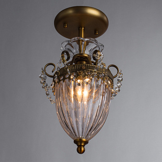 Потолочный светильник Arte lamp Schelenberg A4410PL-1SR латунь