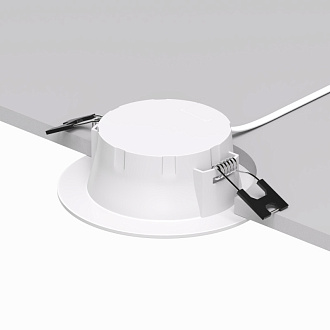 Светильник встраиваемый 11*11*3,5 см, вр 9 см, *LED*7W, 3000K, Denkirs Snartun DK3048-WH, белый