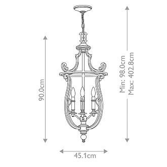 Люстра Hinkley Lighting, Арт. HK-PLYMOUTH4-P