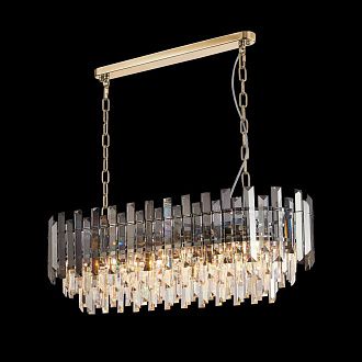 Люстра L900 x W300 x H290 (530), мм, 10*40W (400W), H GOLD (Золото) NewRgy DM50-L900*W300*H290(530)SM H GOLD