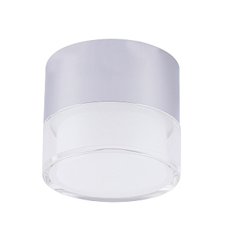Светильник 8*6,5 см, LED*9W 4000K серебро Crystal Lux CLT 139C80 CH 4000K