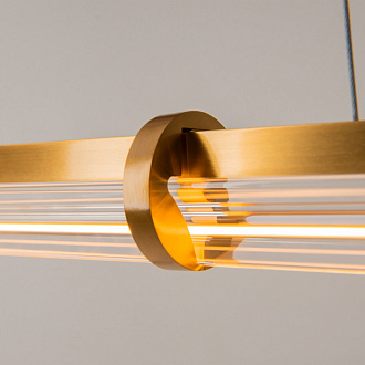 Линейный светильник 120*18*310 см, LED, 20W, 3000К, Maytoni Plume MOD340PL-L20BS3K латунный