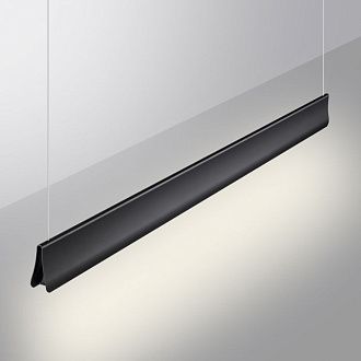 Светильник подвесной диммир. со сменой цв. температуры (управл. - пульт ДУ или прилож. Smart Life) 119*3,1*208,3- см, 1*LED*36WW, 3000-5700K, Novotech Iter NOV359550, черный