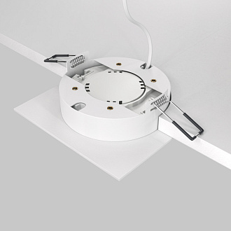 Светильник 11 см, Maytoni Downlight Hoop DL086-GX53-SQ-W, белый, вр 9,5 см