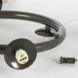 Люстра подвесная Lussole LSP-8805, 73*40 см, коричневый
