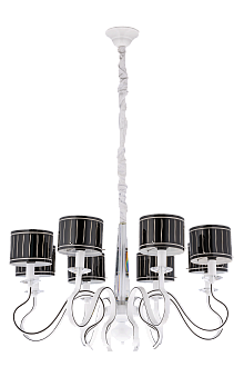 Люстра Ø820 x H460(1190), мм, 8*40W (320W), WHITE (Белый) Sfera Sveta 2168/8 WHITE