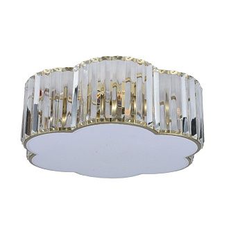 Люстра 45*45*17 см, 4*E27 Gerhort G21108/4GD+WT+CL, Золото;Белый