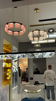 Светильник подвесной SPLENDID 1*LED*45W 4000K ST LUCE SL6234.303.45 латунь