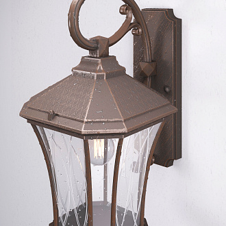 Virgo D капучино уличный настенный светильник GLXT-1450D Elektrostandard