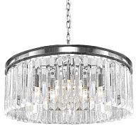 Подвесная люстра RH Odeon Chandelier Silver 80 79*79*170 см, 12*E14*40W, ImperiumLoft 155092-22, Хром