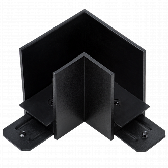 Соединитель PRO L-образный 5,4*5,4 см, Матовый Черный Lightstar Barra 505127