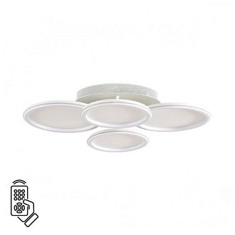 Умная люстра потолочная 9*60*15-15 см, 1*LED*95W, 3000-6500K, Lumion Alis Smart 8380/95CL, белый