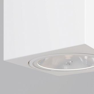 Уличный настенный светильник 11 см, 10W, 3000K, Maytoni Block O507WL-L10W3K, белый