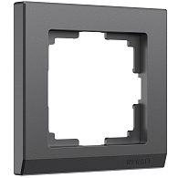 W0011864 Рамка на 1 пост Stark, графит матовый Werkel, 4690389194498