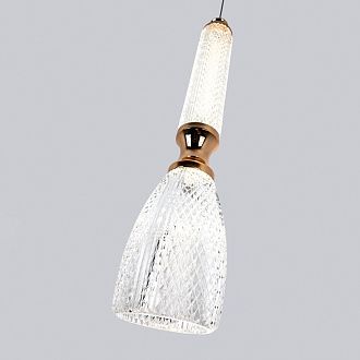 Подвесной светильник 10*10*200 см, LED 15W, 4000K, Золото MODESTYLE MS.89118.1