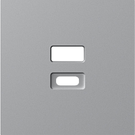 Donel A07 матовый серый накладка для розеток USB, серия DB, DE28640