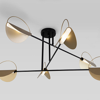 Светильник 95 см, Eurosvet Grazia 70148/6, черный-золото