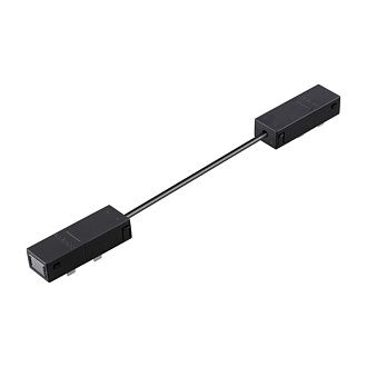 Гибкий токопроводящий соединитель L-образный Novotech VECTOR PORT 135313, черный