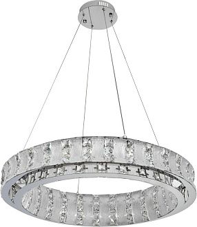Люстра подвесная 80 см, 100W, 3000-6000K, Stilfort 4037/09/08P, хром