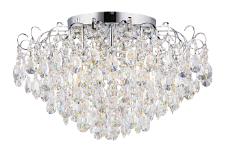 Люстра 650*420, 8*E27+8*LED*E27+LED, 60W Sfera Sveta Хрусталь (Эконом) 1503/8+8 CR, Хром