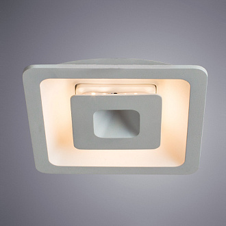 Светильник, 16 см, 5W, 3000К, белый, теплый свет, Arte Lamp Canopo A7245PL-2WH, встраиваемый LED, вр 13,5 см