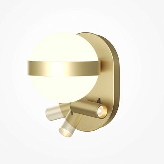 Бра 20 см, 9W, 3000K, Maytoni Dialogue MOD441WL-L8BS3K, латунь